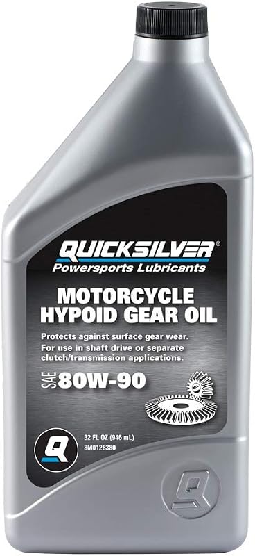Aceite de engranaje hipoide para motocicleta Quicksilver 80W-90, 1 cuarto