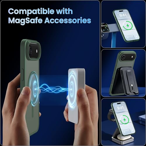 Image of CACOE Magnetic Case for iPhone Air 6.5 inch, Dark Green