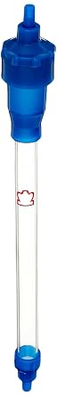 Kimble Flex-Column 420400-1015 Borosilicate Glass Economy Chromatography Columns, 12ml Volume, 1cm ID, 15cm Length, 0.79cm3 Cross Sectional Area Case of 10