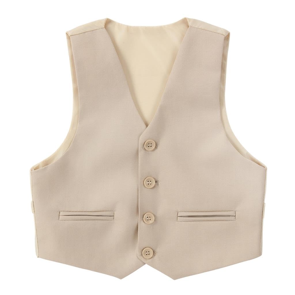 Lito Angels Smoking-Anzug für Kleinkinder Jungen, 5-teilig mit Blazer Weste, Schmale Passform, 2-13 Jahre, Blau/Marineblau/Schwarz/Khaki/Grau