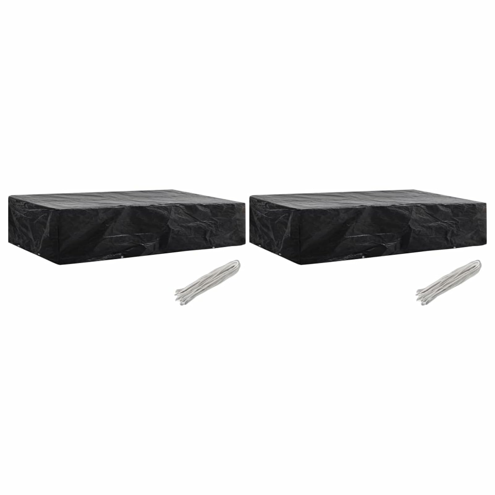 Homgoday Coperture Arredi Giardino 2 pz 8 Occhielli 218x77x55 cm, Lettini Prendisole, Divano Letto Mobili, Lettini da Giardino, Lettino da Piscina da Giardino per Esterno Piscina