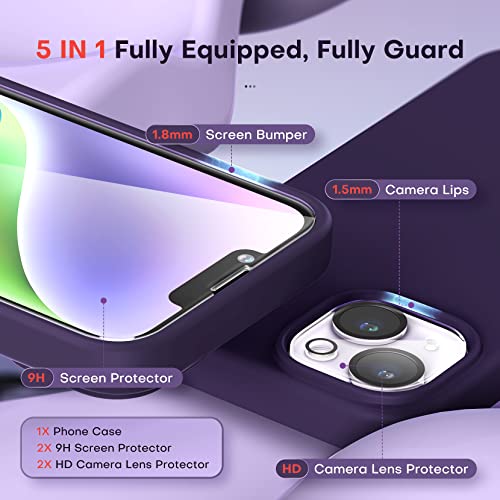 TOCOL Silicone for iPhone 14 Plus Case 6.7-Inch - Image 3