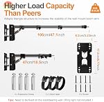 Ring Light Wall Mount- 41.7in/106cm, Adjustable Wall Mount Triangle Boom Arm with 180° Flexible Rotation, for Photography Strobe Light, Monolight, Softbox, Reflector, Studio Video Light