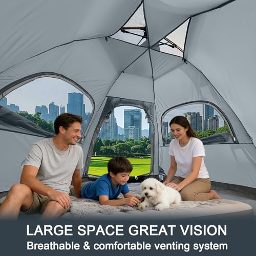 Carpa instantánea para camping 3 personas impermeable miniatura 5