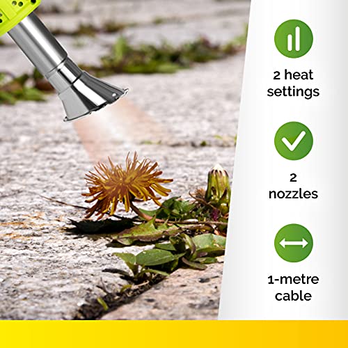 Kinzo Garden onkruidbrander - 2000 W - tot 650 °C - multifunctioneel - elektrisch - milieuvriendelijk - Afbeelding 4
