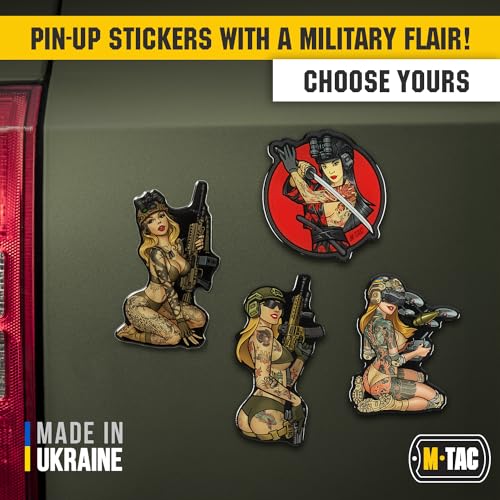 Image of M-Tac Morale Sticker Tactical Girl - 3D Sticker - Bumper Sticker - Tactical Military Stickers for Laptop, Tablet, Phone, Notebook, Car Bumper, Hard Hat (#3 Sith)