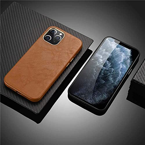 Étui iPhone 12 Pro en cuir véritable GUMMMY marron chic