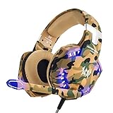 Die coolen rotierenden LED-Lichteffekte von EasySMX bieten detaillierten kristallklaren Klang, breite Nutzung, komfortables Design und einfache Bedienung, sind das kostengünstigste Headset für Computerspieler. Die LED-Taste hat 3 verschiedene coole Lichteffekte/Muster in rotierender Atmung und konstant. Bringt Ihnen ein cooles, leidenschaftliches Spielerlebnis.