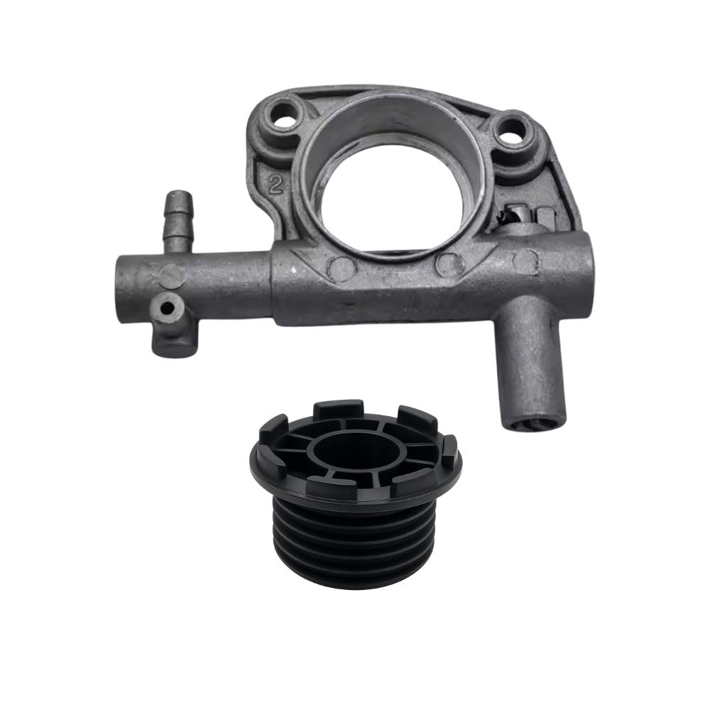 Terra Ricambi Pompa Olio Completa con Vite senza Fine 7 Denti per Motosega OLEO-MAC 936 940 947 952 ed EFCO 136 140 147 152 | Compatibile Motoseghe Originali e Cloni | Ricambio Professionale