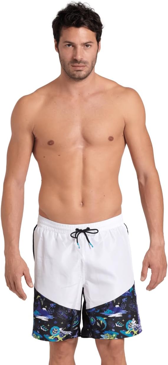 ARENA Mens Fun Planet Capsule Collection Men’s Beach Bermuda Swim Shorts