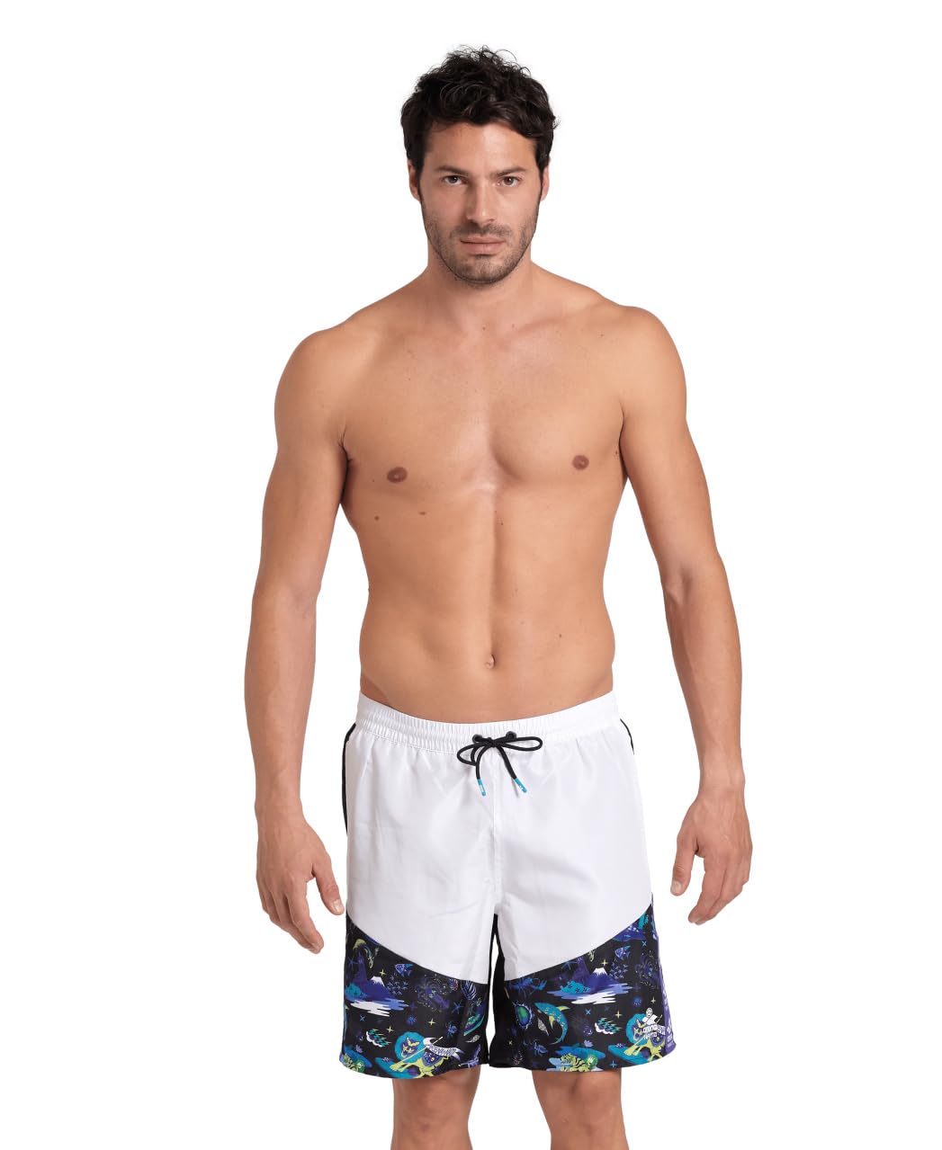 ARENA Fun Planet Capsule Collection Men’s Beach Bermuda Swim Shorts Short de Playa para Hombre