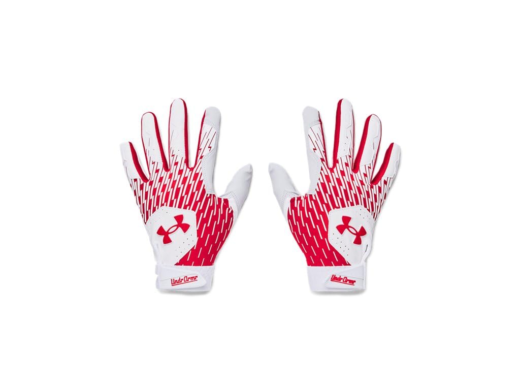 Under Armour - Mens Clean Up Batting Gloves, Color White (105), Size: Small