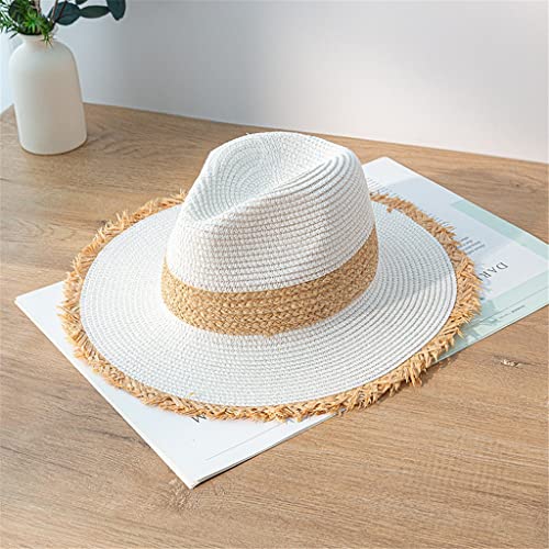 Chapeau de paille haut de gamme PATA-PRAIE pour femmes - Finition artisanale d'été