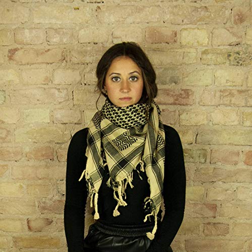 Freak Scene Kefiah - beige - nero - 100x100 cm