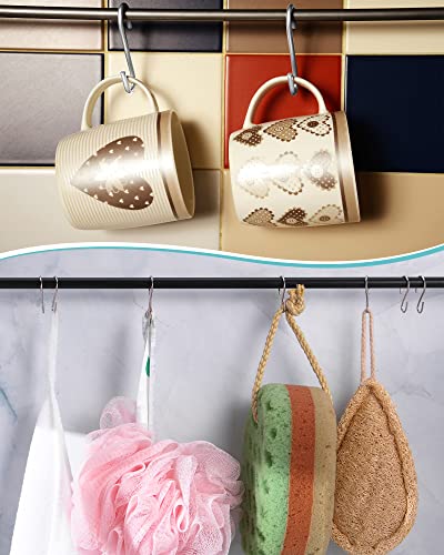 Mini S Hook 1 Inch Metal Hanging Hooks S Shaped Iron Wire Hook Hanger Mini Ornament Storage Hooks For Valentine's Day Decor Hanging Pot Plant Jewelry Keychain (Silver, 120 Pcs) #TOP5