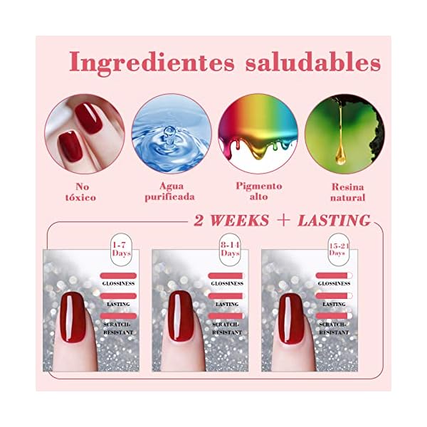 23-Pcs-Esmalte-Semipermanente-SHOWNAIL-20-Colores-Pintaunas-Semipermanentes-Remojo-con-Base-Top-Coat-Brillante-y-Mate-Set-Esmalte-de-Unas-Semipermanentes-con-Desnudo-Rosa-Neon-Blanco-Negro-8ML