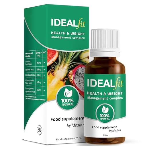 IDEALFIT gotas de Idealica 100% gotas naturales para adelgazar | Control de peso y supresión del apetito | L-Carnitina | Bayas de Goji | 20ml