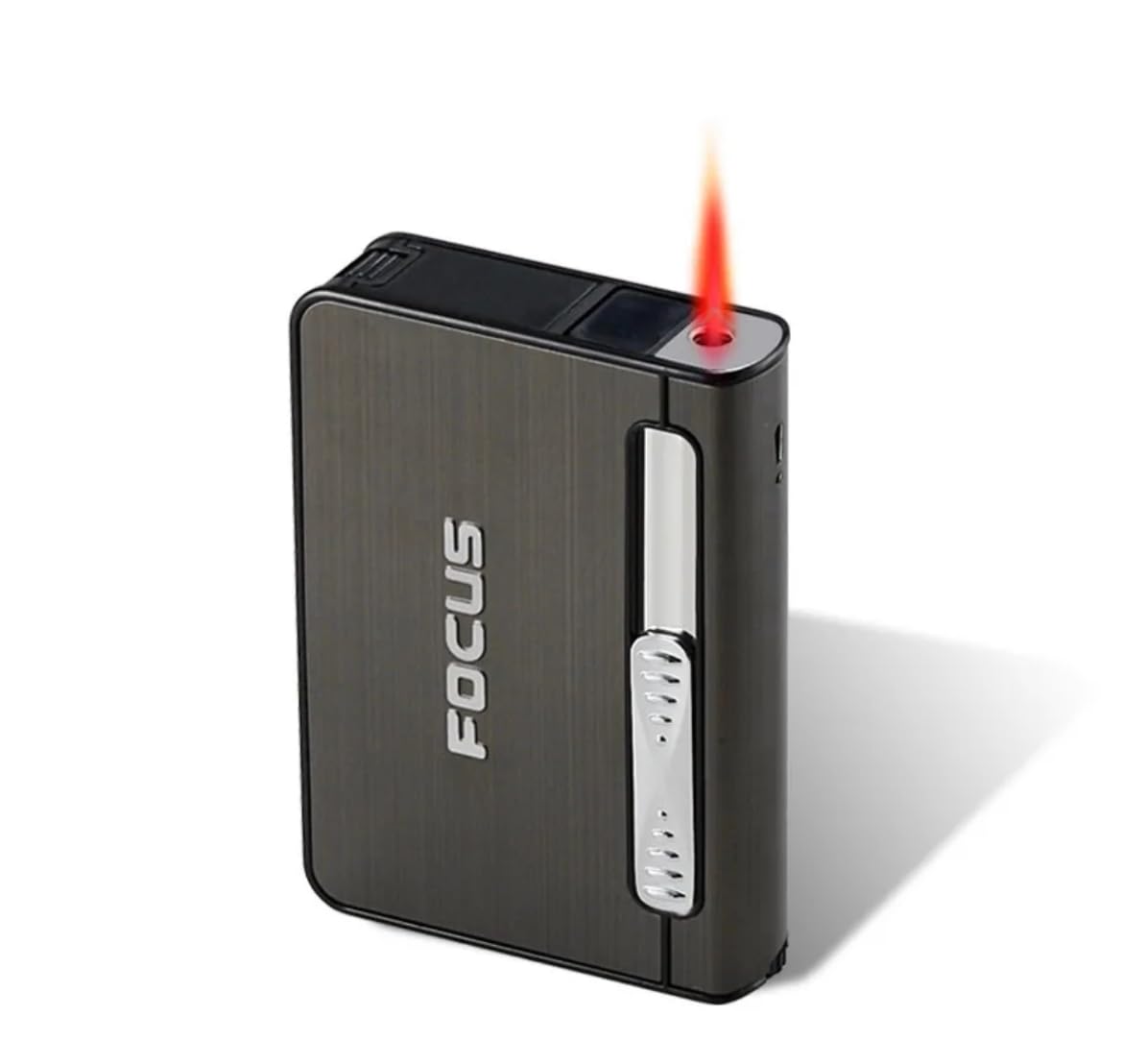 Portable Automatic Cigarette Case Metal Cigarette Box for Cigarette Holder Case, Gifts for Men Dad Husband