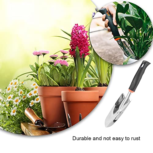 Garden Shovel Stainless Steel Garden Trowel Hand Shovel Anti Slip Small Spade Shovel For Planting Transplanting Weeding Digging #TOP4