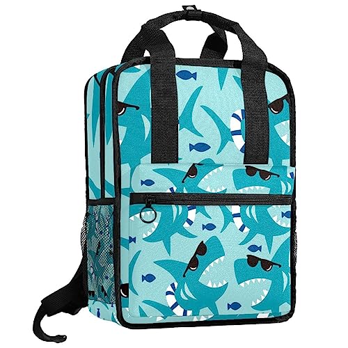 Sac à dos garçon motif requin bleu océan une idée cadeau idéale