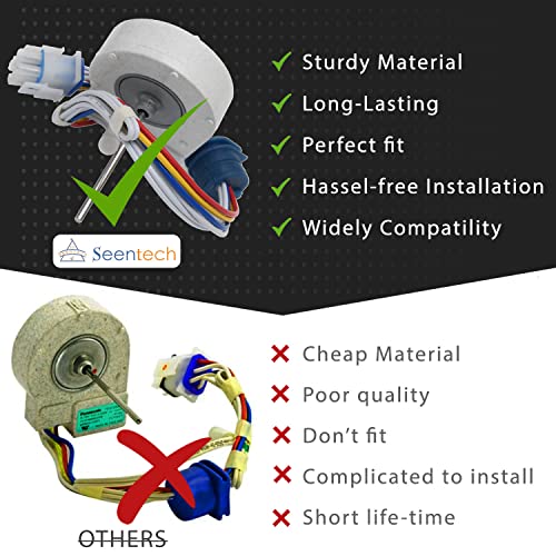 Lifetime Wr60X10307 Evaporator Fan Motor By Seentech - Exact Fit For Ge, Hotpoint Refrigerator - Replace Part Number Wr60X10074, Ap3191003,197D4492G001, 914169 #TOP4