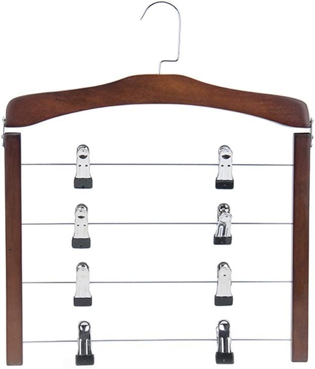 Wardrobe Clothes Organizer Pants Hanger Closet Trouser Jeans Scarf Hangers Storage Perchas para Pantalones Wood Magic Hanger (Color : D, Size : 38cm*38cm)