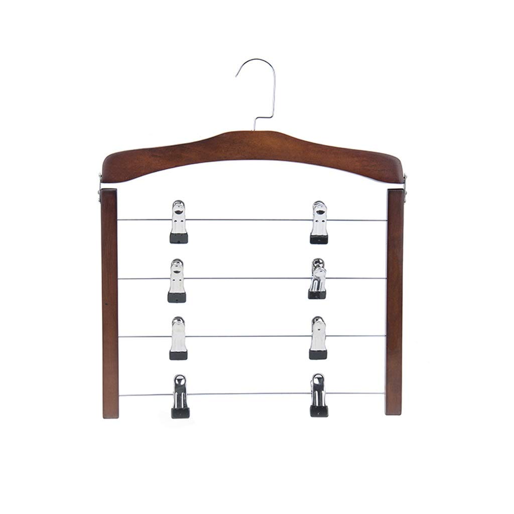 MOBYGKFY Wardrobe Clothes Organizer Pants Hanger Closet Trouser Jeans Scarf Hangers Storage Perchas Para Pantalones Wood Magic Hanger(D,38 * 46cm)