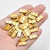 100 Pieces Tiny Fake Gold Bar for Crafts Dollhouse Miniatures Mini Gold Bars for Dollhouse Fairy Garden Micro Landscaping Decoration #3