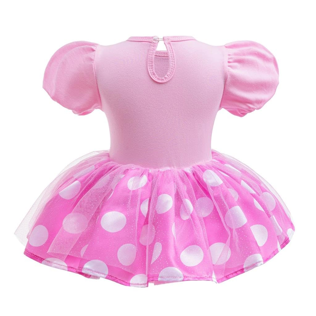 Lito Angels Vestito Bebè Principessa, Set Pagliaccetto Tutina per Bimba Neonata con Fascia, Costume Outfit a Tema Fiaba per Carnevale Bambina 0-24 Mesi