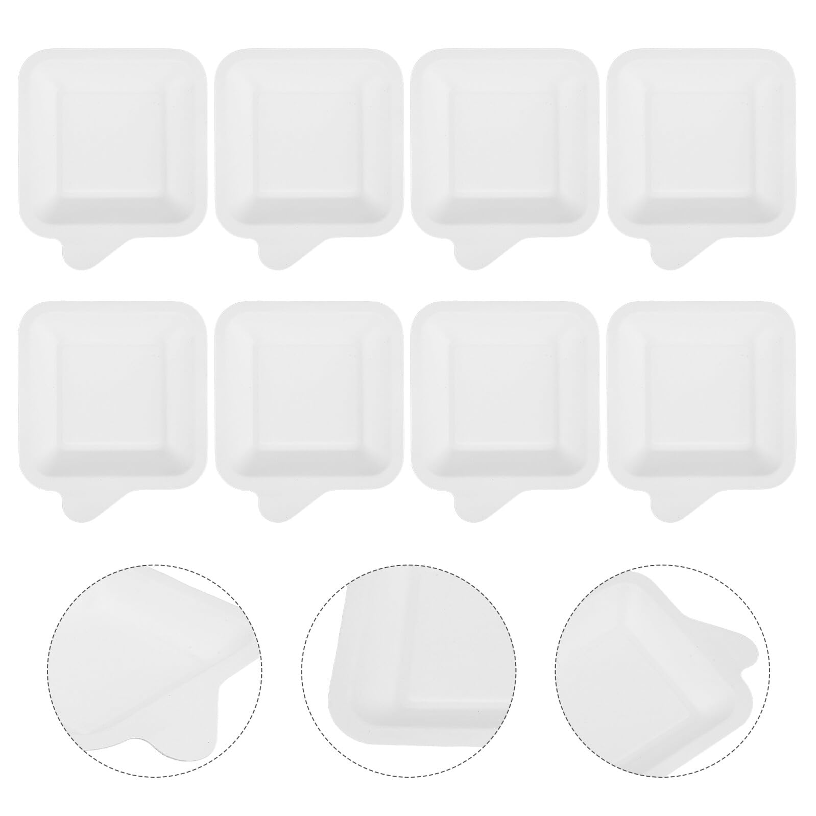 UPKOCH 100pezzi Piatti di Carta Quadrati Pz Piccoli Piatti di Carta Usa e Getta per Torte Dessert e Antipasti Adatti per Barbecue Eventi all Aperto e Feste