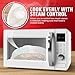 Flexzion 10.5 Inch Microwave Splatter Cover - BPA-Free Anti-Splatter Microwave Cover with Adjustable Steam Vent, Dishwasher Safe, Transparent Plastic Food Covers for Microwave Cooking