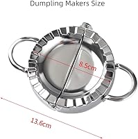 Vista 5 de Stainless Steel Ravioli Mold Dumpling Maker Wrapper Pierogi Dumpling Maker Wrapper Pastry Dough Cutter