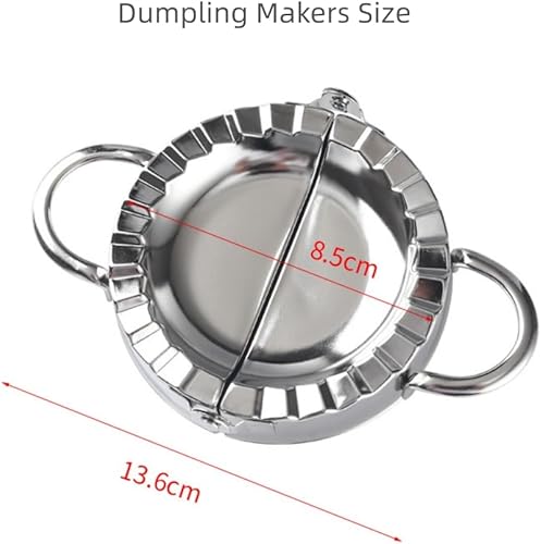 Miniatura 5 de Molde de ravioles de acero inoxidable para hacer albóndigas, envoltorio Pierogi Dumpling Maker Wrapper Pastelería Cortador de masa