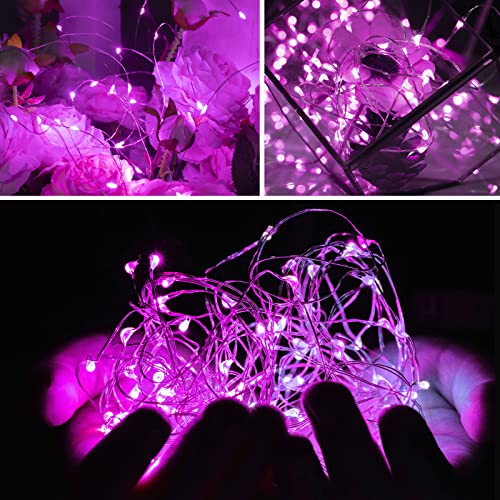 image for Brightown Valentine's Day 12 Pack Pink Led Fairy Lights Battery Operat