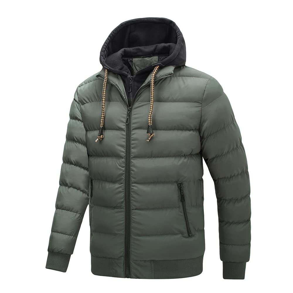 TONY BACKER Giubbotto Jacket Giacca Uomo Invernale con Cappuccio, Giubbino Giacchetto Uomo Giubbini Giubbotti Invernali Caldo Antivento
