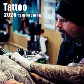 Mini Calendar 2020 7x7 Tattoo : High Quality Tattoos Photos Small Calendar with Inspirational Quotes Each Month