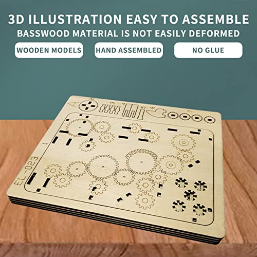 3D Wooden Puzzles Catapult Track Device Marble Run Set - Mechanical Model Kit For Adults Diy Roller Coaster Toys Gifts For Teens/Adults #TOP6