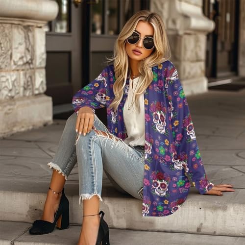 Image of Cardigan for Women Long Sweater Open Front Sweaters Fashion Lightweight Cardigans with Pockets