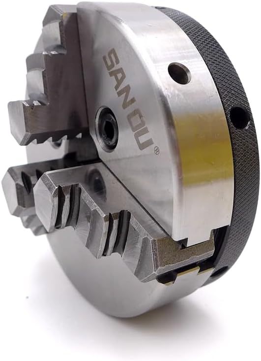 SANOU Lathe Chuck K01-100B 3 Jaws Manual Lathe Chuck 3-M6