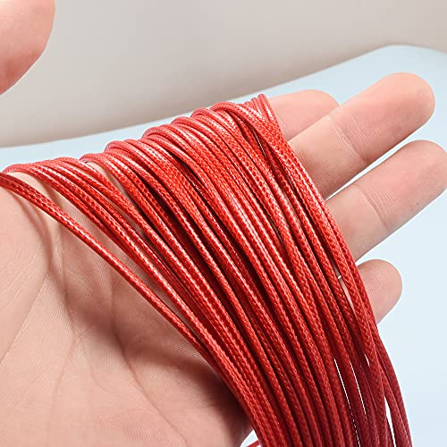 Yuhuan Necklace Women Fashion Bib Choker 36 Layers Wax Line Collar Statement Jewelry (Red) #TOP6