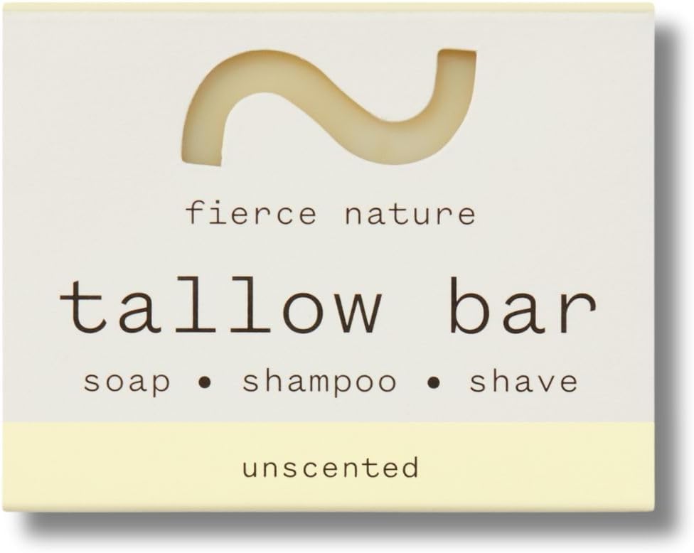 Fierce Nature - Pure Organic Tallow Soap (Unscented) - 80g