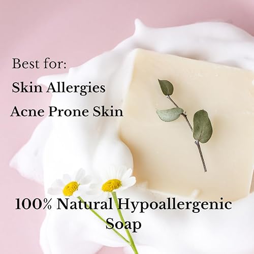 Miniatura 2 de Bare Beauty Naturals 100% Natural Hypoallergenic Soap-unscented- no color- no additives- Acne soap-Plant-Based- Various Soap Cut Sizes (Brick cut