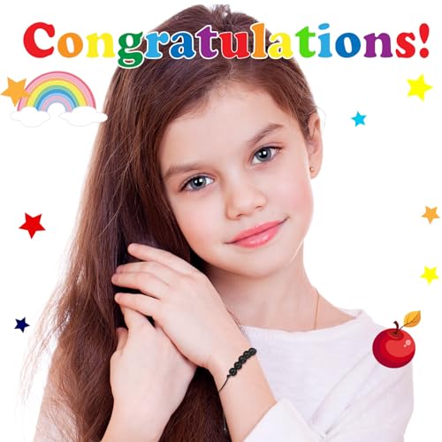 Rtteri 24 Set 5th Grade Graduation Gift Friendship Bracelet End of Year Student Gifts Adjustable Rainbow 2026 Beaded Bracelet with Inspirational Card for Elementary 5th Graduation Exchange Girls Boys by Rtteri - Used condition - Image 6
