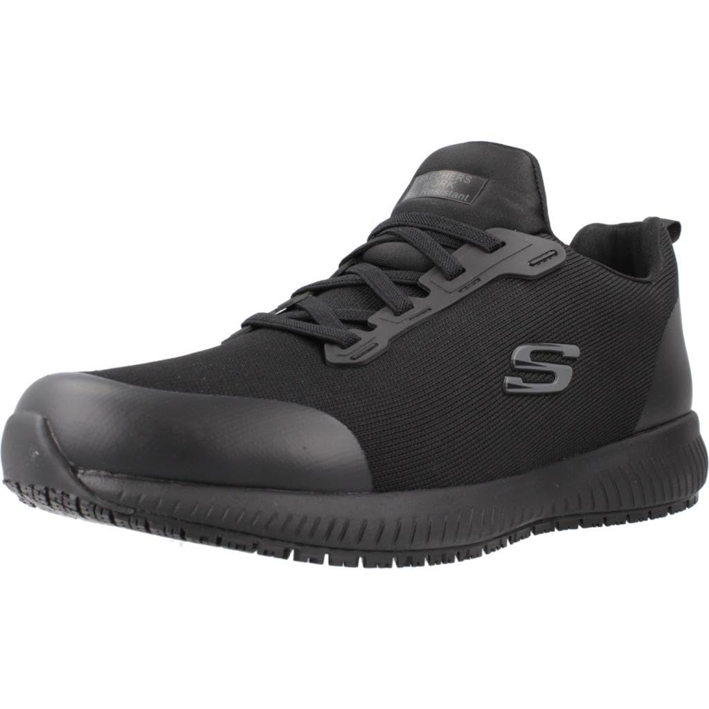 Skechers Herren Squad Sr Myton Sneaker, Black Textile Synthetic, 48 EU