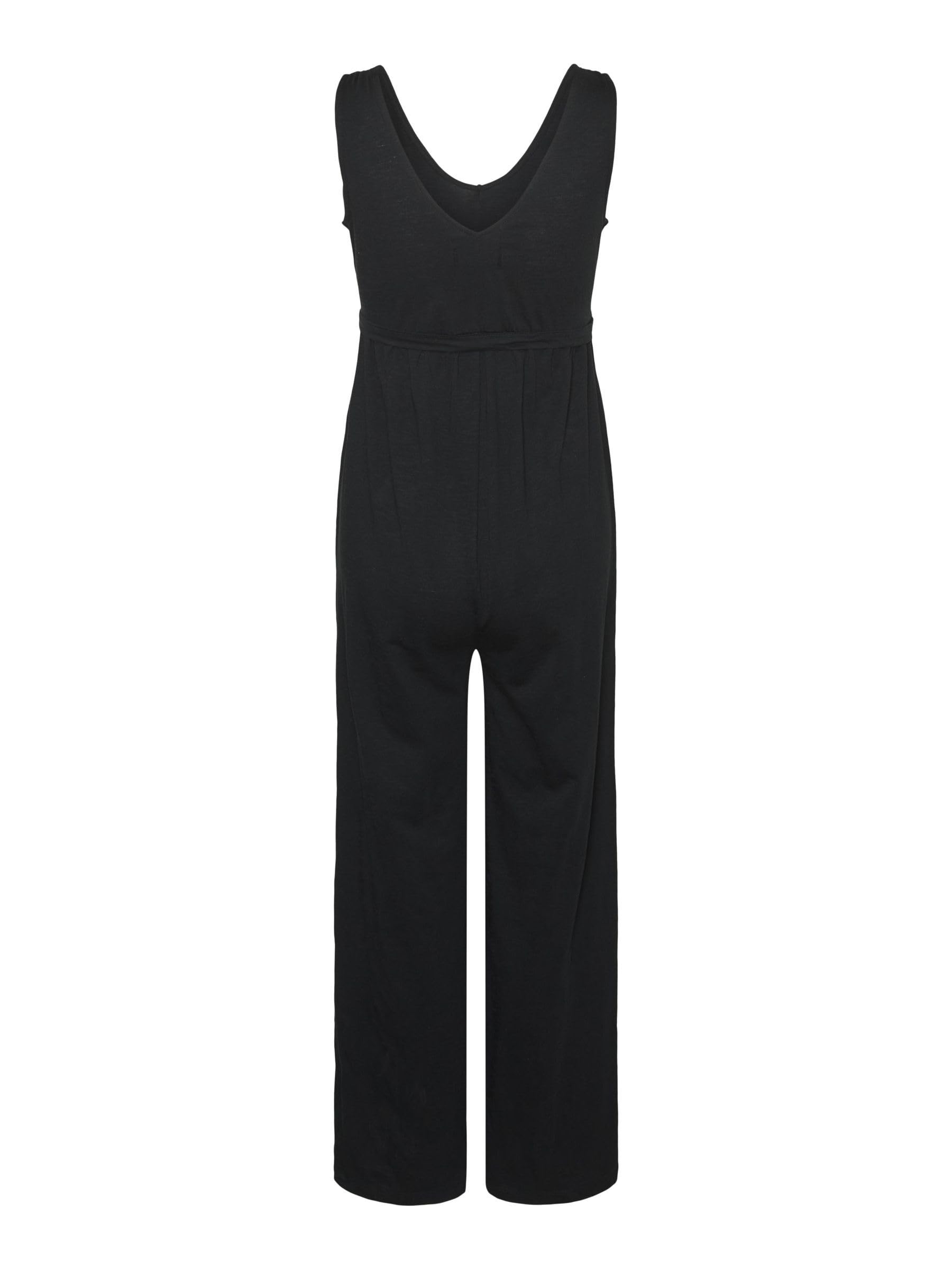 Mamalicious Mlivy Sl Jrs V-neck Jumpsuit Noos Mlivy Sl Jrs Noos - Tuta con scollo a V Donna (Pacco da 1)
