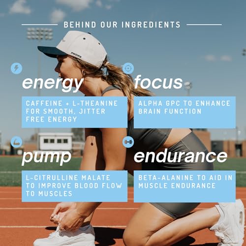 Image of Pre-Workout Powder, All Natural Pre Workout for Energy, Pump, Endurance & Strength, with Caffeine (Frostbite)