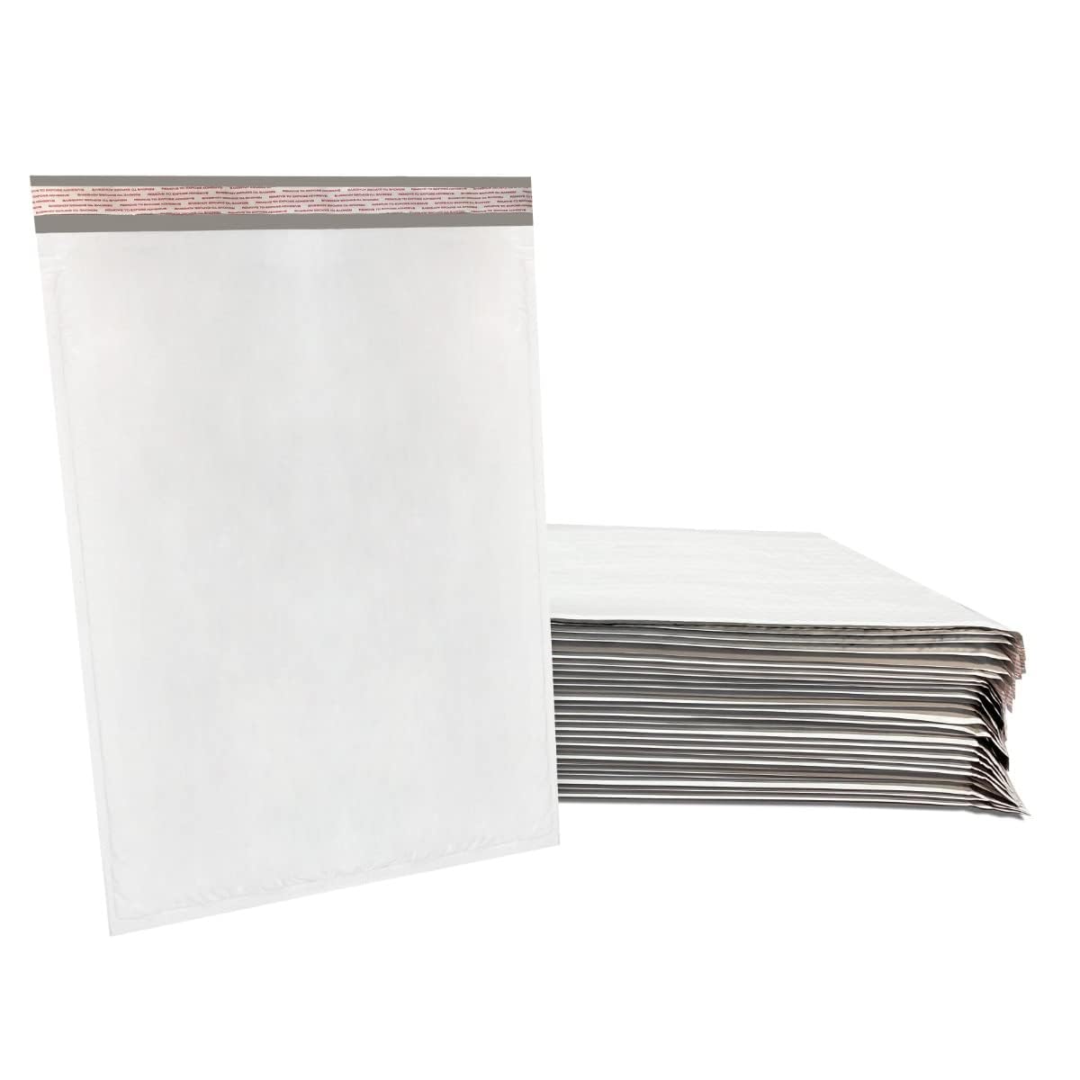 25 Poly Bubble Mailer Bags 31,8 x 48,3 cm – # 6 sacchetti buste bianche con chiusura adesiva