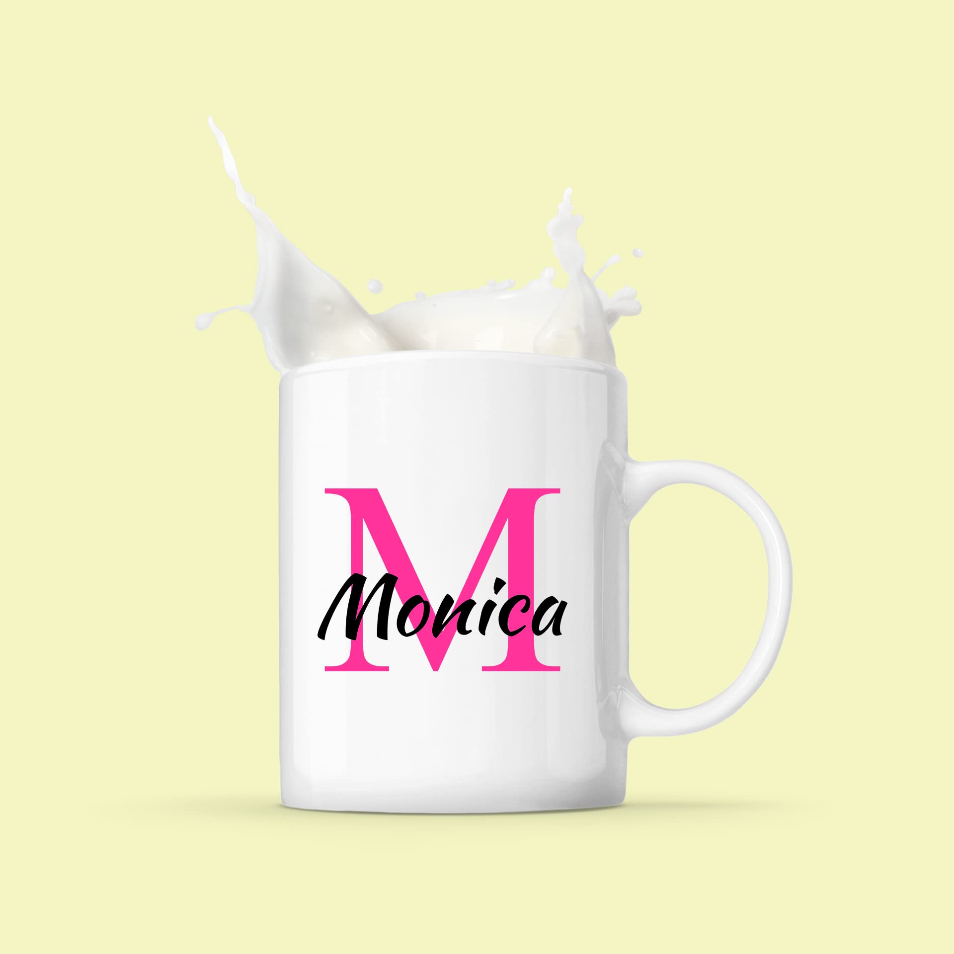Colorfamily Tazza Mug PERSONALIZZABILE con Iniziale e Nome - Lettera M