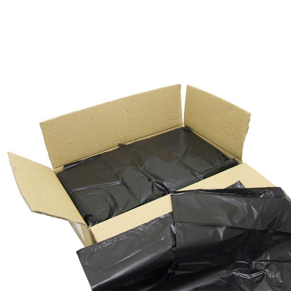 We Can Source It Ltd - Black Compactor Sack Bin Bags for Disposing Trash- Heavy Duty Compactor Sack Bin Liners - 20" x 34" x 47" - Pack of 300
