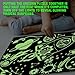 Mudpuppy Cosmic Dreams – 100 Piece Glow in The Dark Jigsaw Puzzle with an Outer Space Scene of Astronaut Cats and Hidden Planetary Details in The Dark